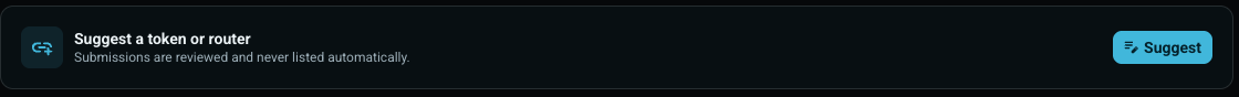 Suggest token or router